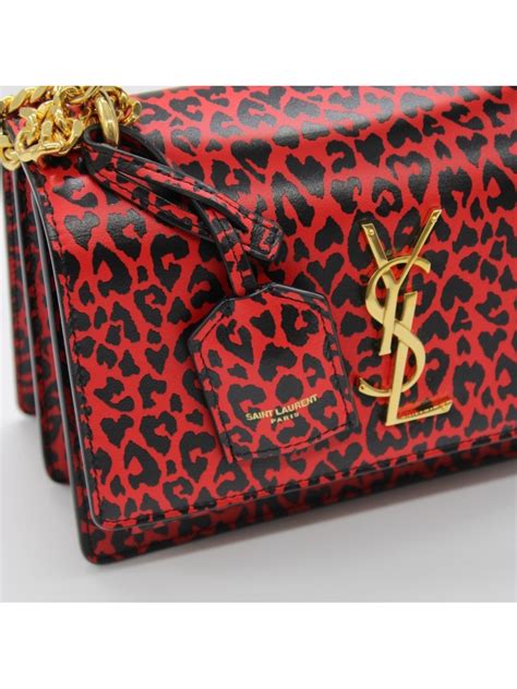 borsa tela ysl leopardata|Borse a spalla di Saint Laurent per donna .